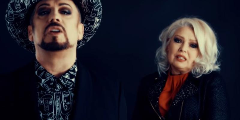 Kim Wilde and Boy George